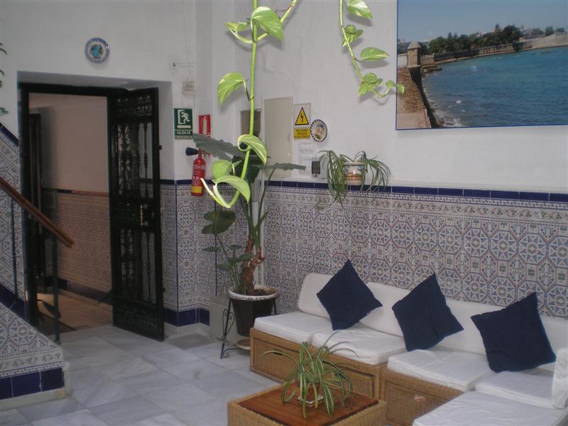 Recibidor del hostal Fantoni